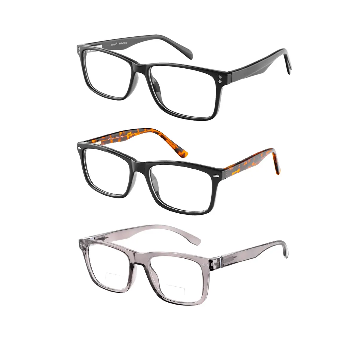 Classic Rectangle Multicolor Reading Glasses for Men & Women